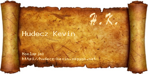Hudecz Kevin névjegykártya